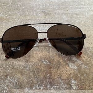 Marc Hunter Sunglasses Aviator Brown New